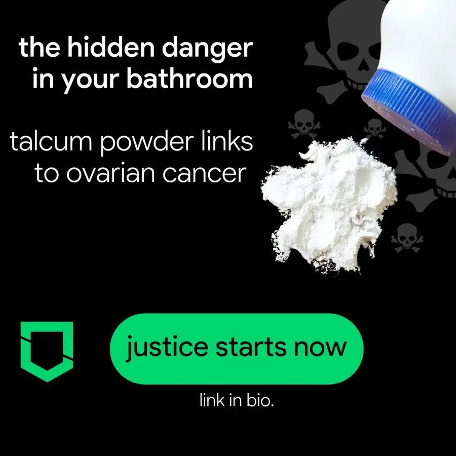 Talcum powder risk awareness