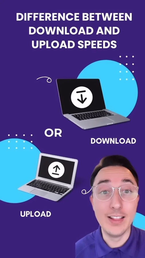 Download vs upload speeds